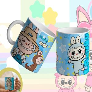 Cana Personalizata cu Labubu - Blue