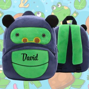 Ghiozdan de Plus Personalizat – Model Broasca