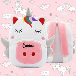 Ghiozdan de Plus Personalizat – Model Unicorn