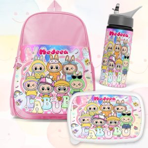 Set personalizat Labubu Joy pentru Gradinita sau Scoala