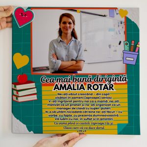 Tablou Canvas Personalizat Colaj - Cadou pentru Cea mai Buna Diriginta