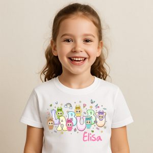Tricou Personalizat cu Labubu - Pentru Fetite