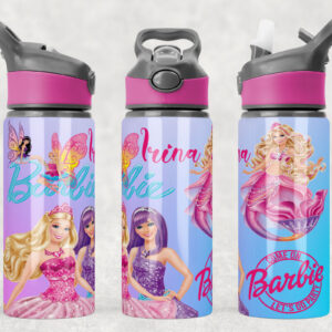 Sticla De Apa Personalizata Barbie Butterfly