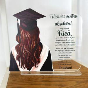 Placheta Cadou pentru Absolvire Fiica