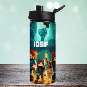 Sticla pentru Apa Personalizata cu Minecraft - 750 ml