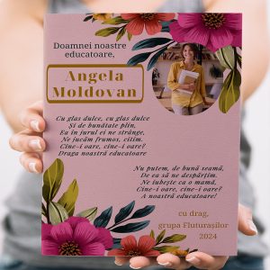 Tablou Canvas Personalizat Doamnei Noastre Educatoare - Cadou din partea grupei