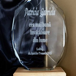 Trofeu Personalizat Altura - Cadou pentru Doamna Invatatoare