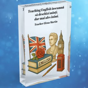 Trofeu Personalizat - Cadou pentru Profesoara de Engleza