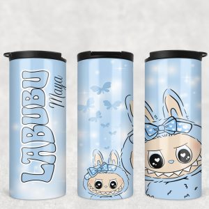 Termos Personalizat cu LaBubu Albastru - 370 ml