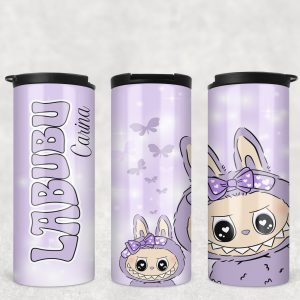 Termos Personalizat cu LaBubu Mov - 370 ml