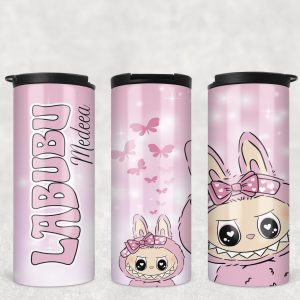 Termos Personalizat cu LaBubu Roz - 370 ml